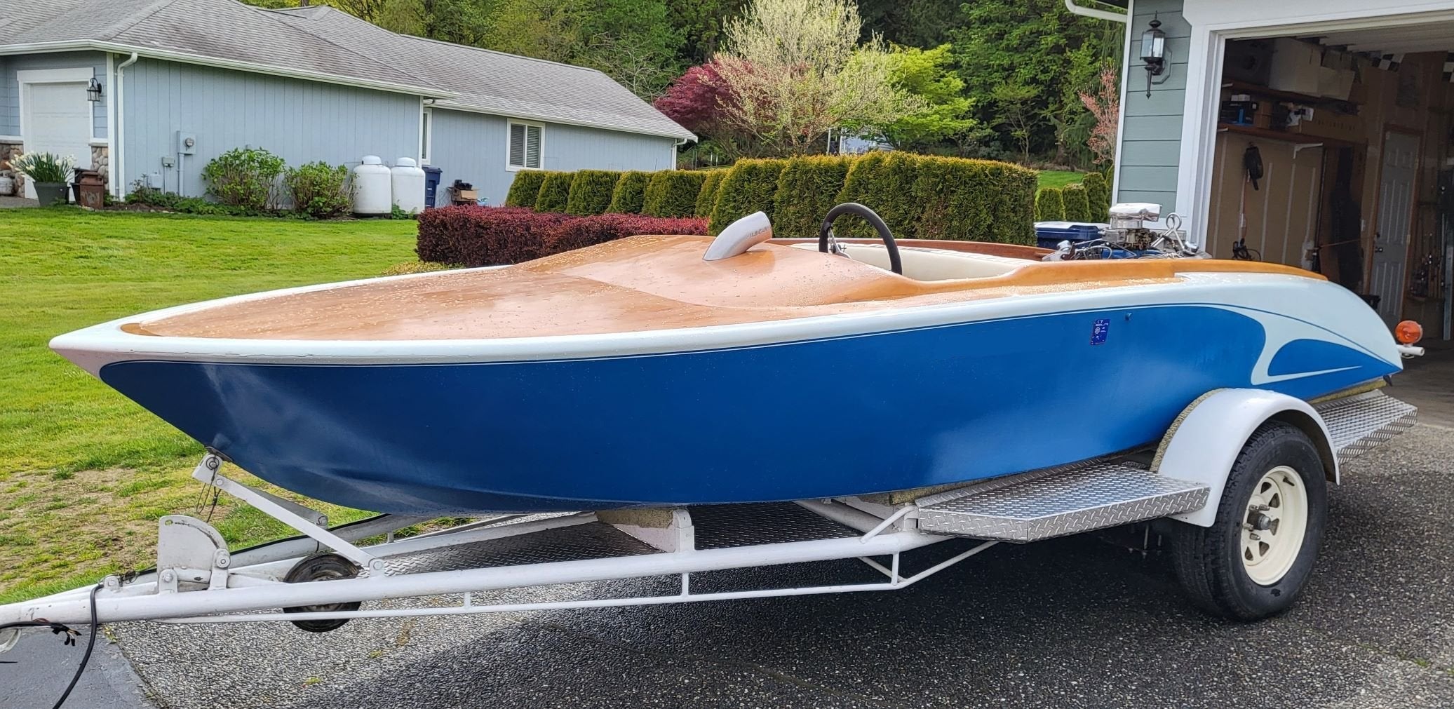 Classic/Vintage 1964 Home Built 16' V-Drive Flat Bottom Boat